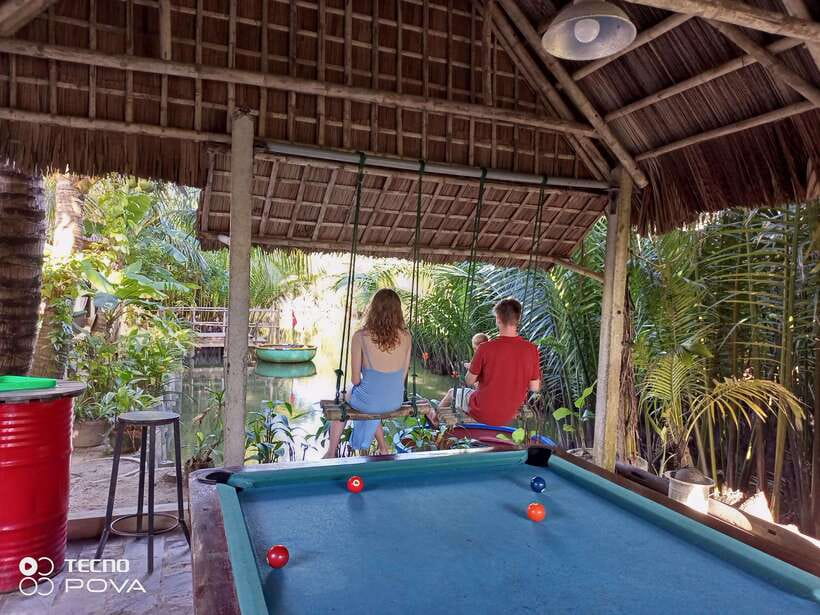 Hoi An: Basket Boat Ride by The Basket Boat Café - The Quiet Payoff: Drinks, Vietnamese and Western Options, and Pool Table Time