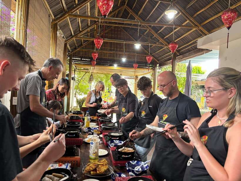 Hoi An: Basket Boat Ride, Cooking Class by Hangcoconut - Getting on the coracle and into the nipa canals