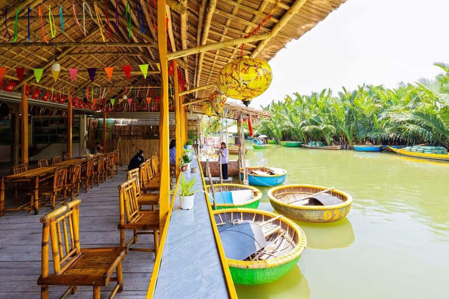 Hoi An: Basket boat tour at the coconut village - Activities on the river: spinning, singing, nets, and crab fishing