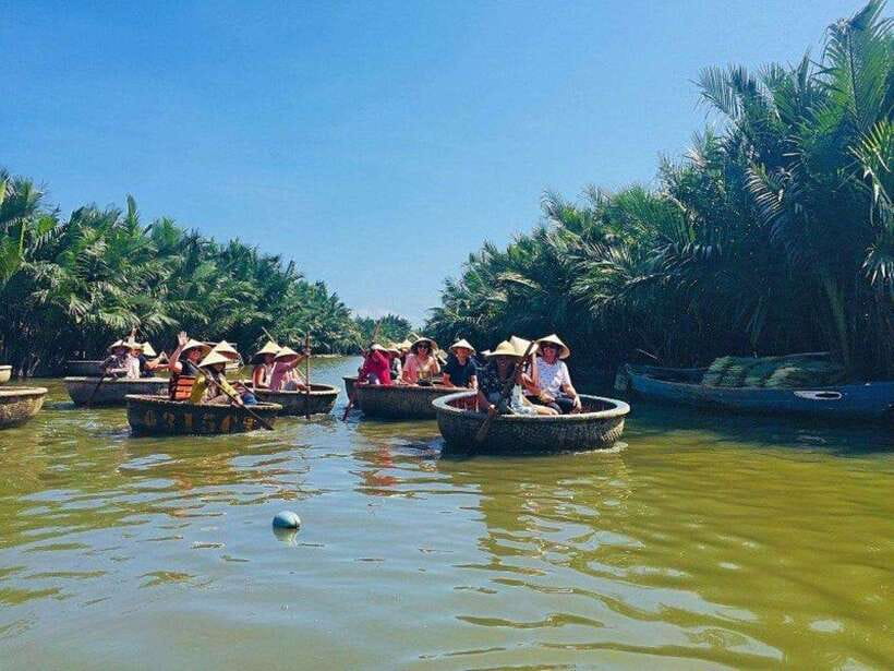 Hoi An: Basket Boat Tour by River Boat and Lantern Release - Bay Mau Coconut Forest by basket boat: the slow way to see river life