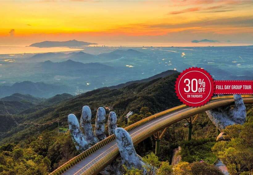 Hoi An: Full-day Ba Na Hills & Amazing Golden Bridge - French village vibes: where the architecture break feels worth it