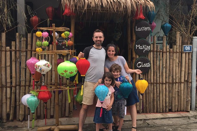 Hoi An Full Lantern Making Class- A special Foldable lantern - Entering the Hoi An Handicraft Tours workshop in Cam Pho