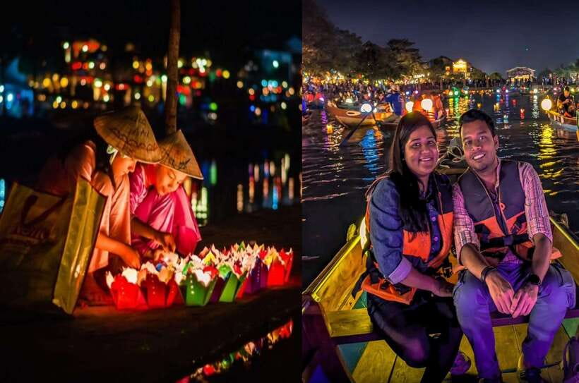 Hoi An : Lantern Boat Trip & Release Lantern - An Hoi Bridge Views and the Hoai River Night Pier Stop