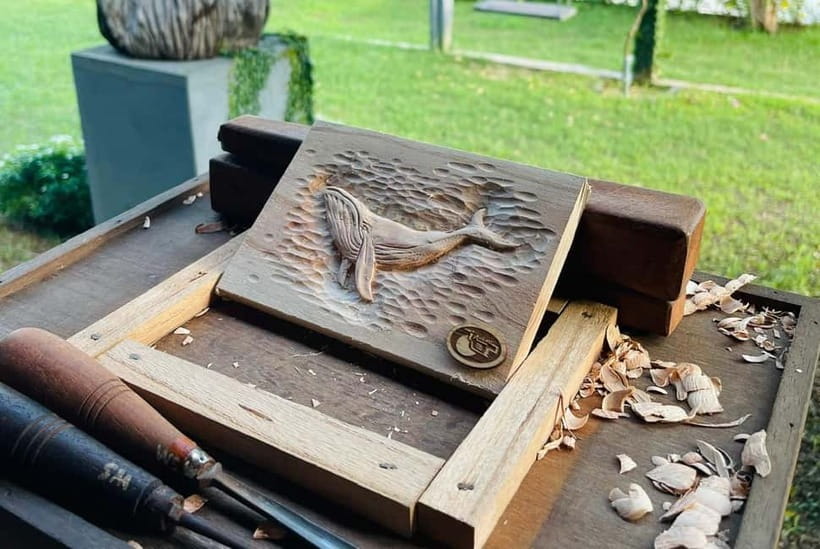 Hoi An: Wood Carving Class with Village Master Artisan - Heading to the class by the river, with views and a calm pace
