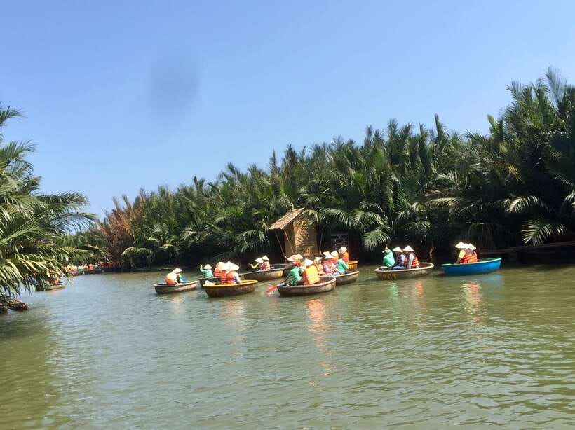 Hoian/Danang: Eco Cooking Class, Cruise Trip, Basket Boat - Rice Paper and Rice Milk Lessons That Make Spring Rolls Feel Real