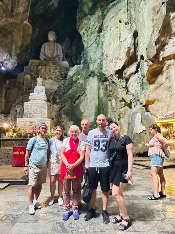Hoian/Danang: Marble Mountain - Am Phu Cave & Lady Buddha - Marble Mountains and Non Nuoc Village: craft, caves, and faith in one compact area