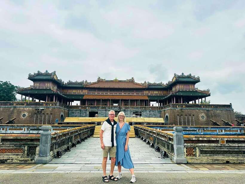 Hue: Hue Walking Tour to Imperial Citadel with Tour Guide - Duyet Thi Duong, then Thiên and flags to finish: a guided route that actually flows