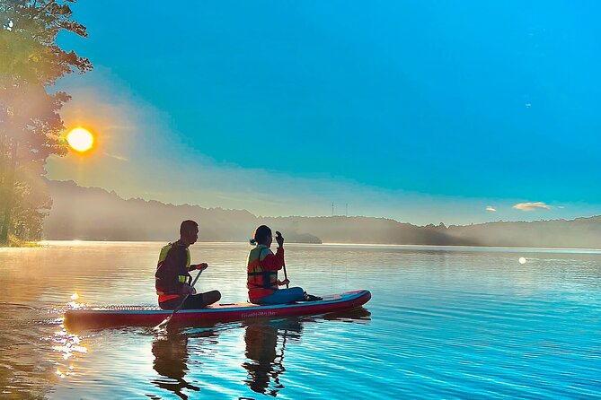 KAYAK/SUP IN DA LAT (1/2 day) - The route: lake views, pine forest scenery, and a coffee stop on an islet