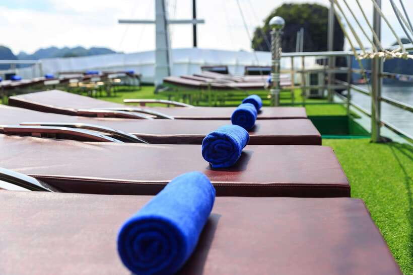 Lan Ha Bay: 2-Day Cruise with Meals, Activities and Pickup - Night onboard: squid fishing, karaoke, and sleeping with a big window
