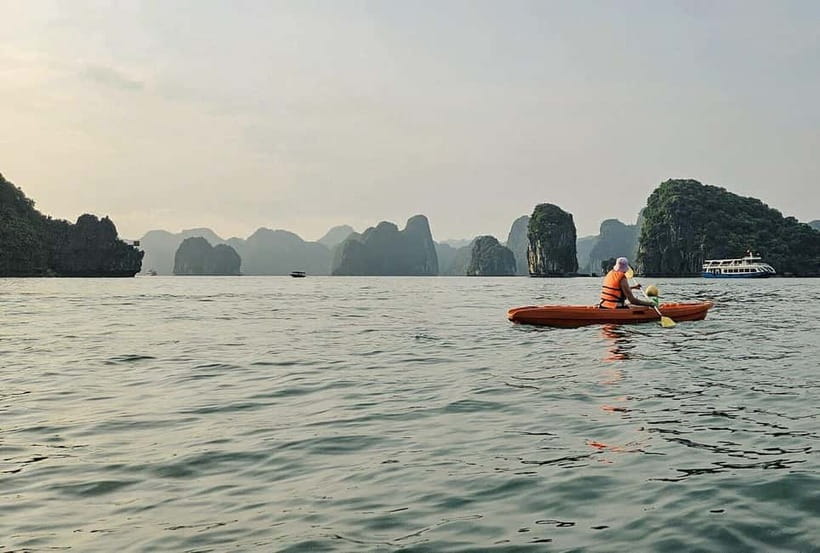 Lan Ha Bay: Sunset & Plankton Bioluminescent Night Kayaking - Floating fishing village and sunset cruising through limestone islets