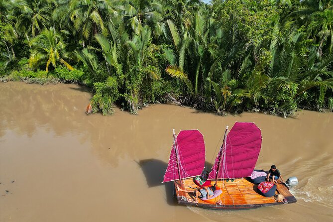 Mekong River Relaxing Sail boat cruise to Coconut Canals (1.5HRS) - Coconut channel moments and sunset photo time