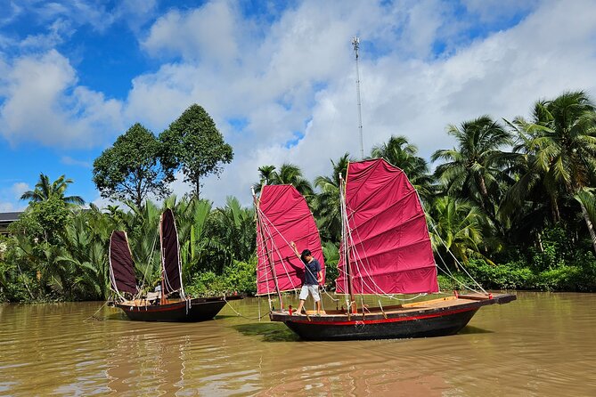 Mekong River Relaxing Sail boat cruise to Coconut Canals (1.5HRS) - What makes this cruise feel good: small group, friendly crew, nice equipment