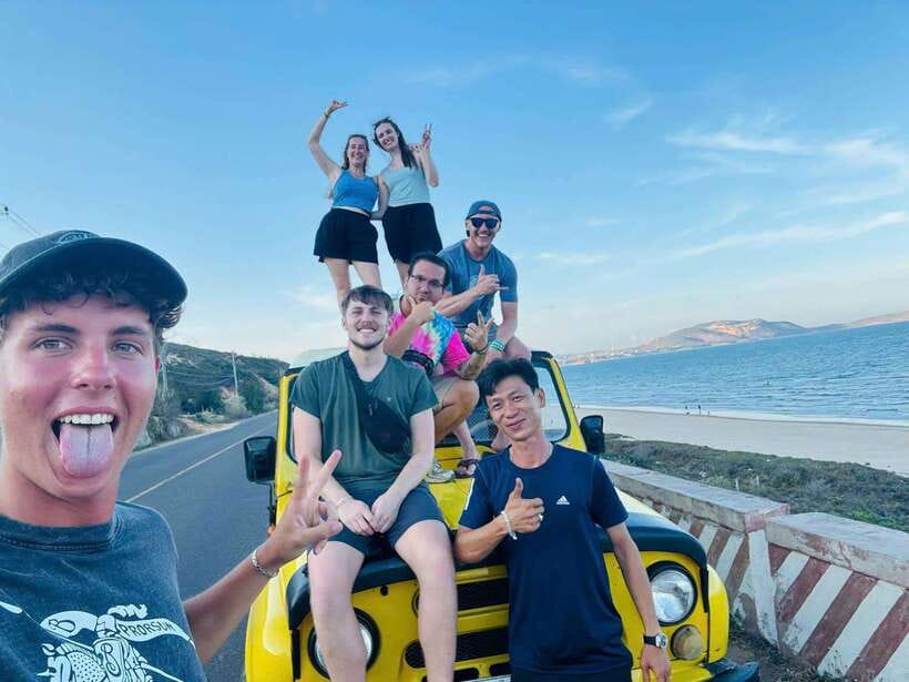 Mui Ne Group tour: Sunrise or Sunset Sand Dunes By Jeep - White Sand Dunes at Sunrise: Photo Stops, Walking Routes, and ATV Options