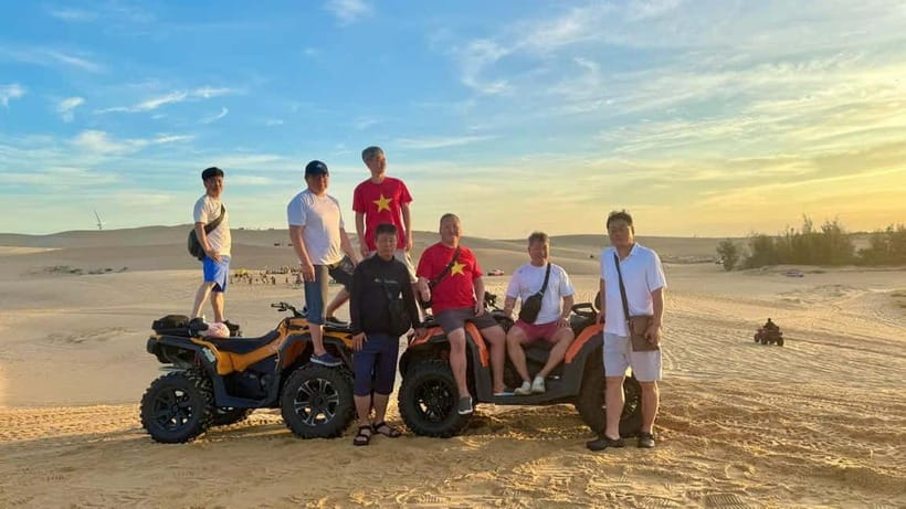 Mui Ne: Group Tour & Sunrise/Sunset Quad Bike Adventure - Fishing village Binh Thuan: basket boats and seafood life up close