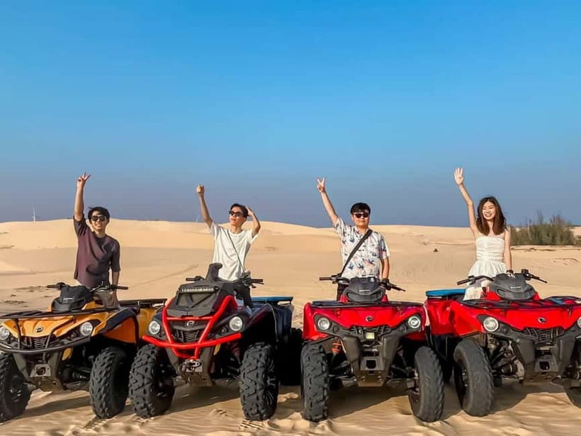 Mui Ne: Sand Dunes Jeep Tour (ATV WITH DRIVER) and Guide - Sunrise plan: White Sand Dunes, lotus lake, and your ATV quad ride