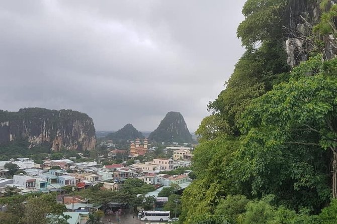 My Son Holyland-Marble Mountain-HoiAn City with Sampan Boat Ride - Japanese Covered Bridge and Folklore Museum Stops