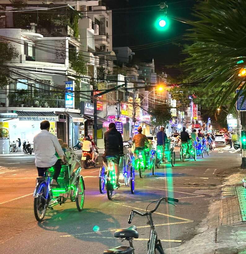Nha Trang After Dark by Cyclo (Pedicab) - Cyclo at night, plus food that teaches you how locals eat