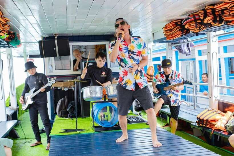 Nha Trang: Best Seller of Luxury Nha Trang Island Discovery - The party-boat energy: YOLO live music and floating bar fun