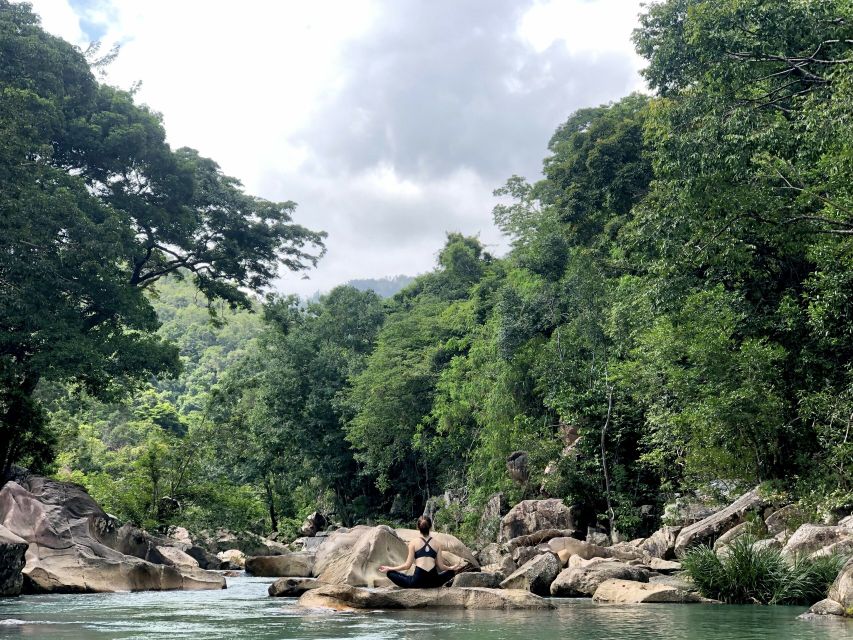 Nha Trang: Half-Day Trip to Ba Ho Waterfall - Pool time at Ba Ho: jumping, swimming, and a rope swing moment