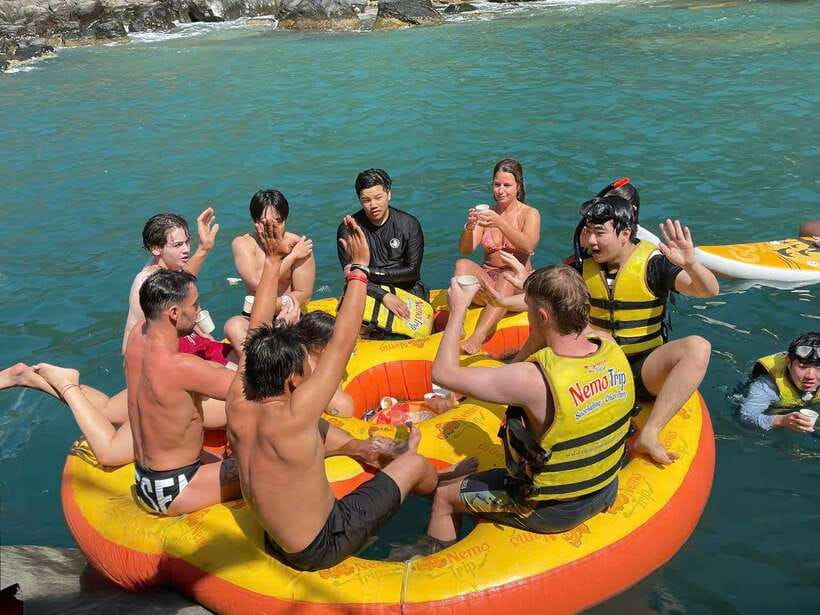 Nha Trang: Hopping Tour, Snorkeling, Boat Party, & BBQ Lunch - The Floating Party Stretch: Wine, Music, Slides, and Dancing