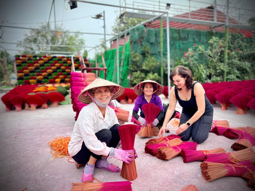 Ninh Binh From Hanoi Via Incense Village Small Group of 9 - Tam Coc by boat: caves, Ha Long on land, and limestone close-up