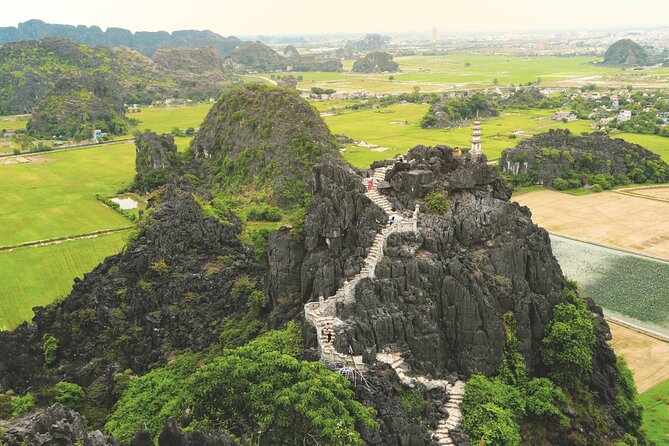 Ninh Binh Full-Day Small Group of 9 Guided Tour from Hanoi - Tam Coc on a sampan boat: Ha Long on land