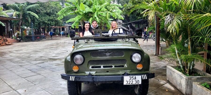 Ninh Binh Jeep tour:2 hours visit Bich Dong, Thai Vi temple - The open-air jeep ride: what it feels like and how to enjoy it