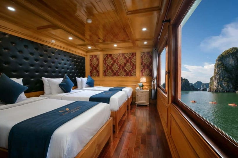 Ninh Binh: Lan Ha Bay 2D 1N cruises- bike tour, kayak, meals - Day 2: sunrise energy, breakfast, then Viet Hai Village by tender