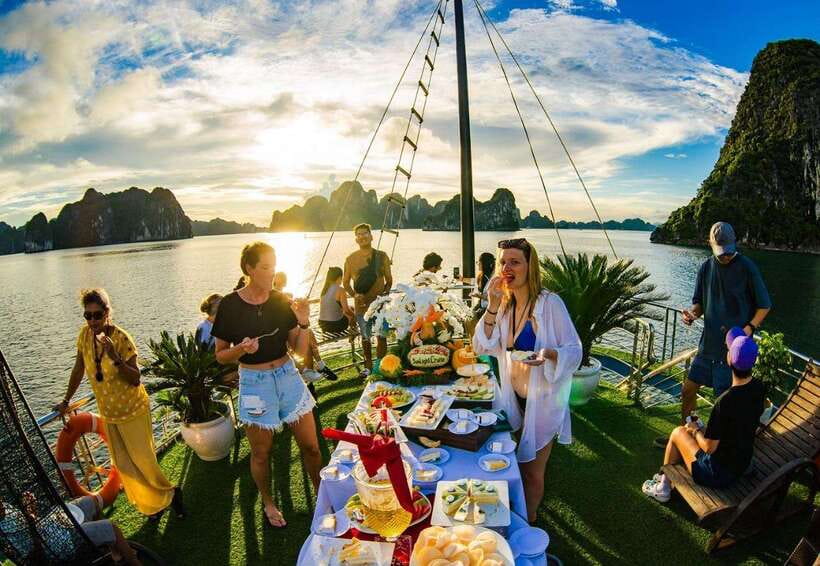 Optional Halong Bay Day Cruise with Caves, Islands & Lunch - The morning or midday onboard flow, what it feels like
