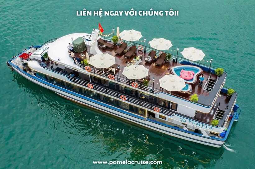 Pamela Cruise: HaLong Bay day trip with Lunch & Activities - Lunch and the sunset spread: what you will eat, and when