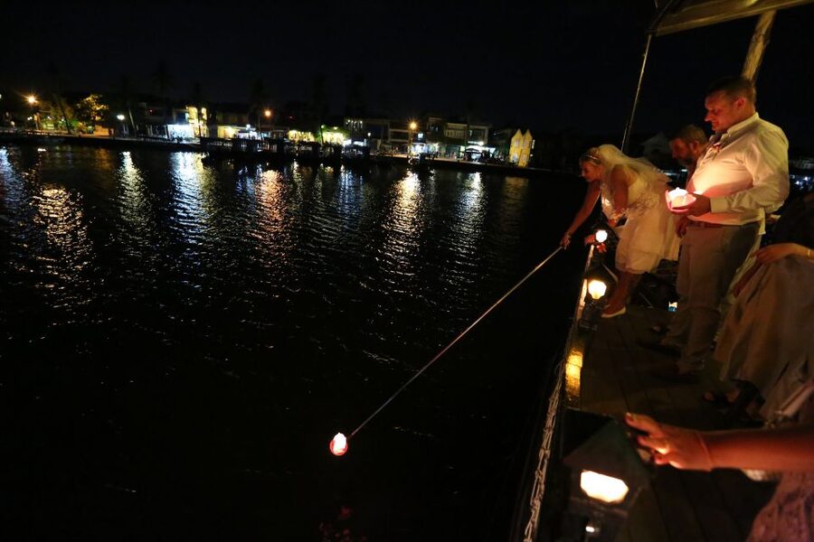 Romantic Sunset Dinner Cruise in Hoi An - Floating lanterns: the included moment that makes it feel personal