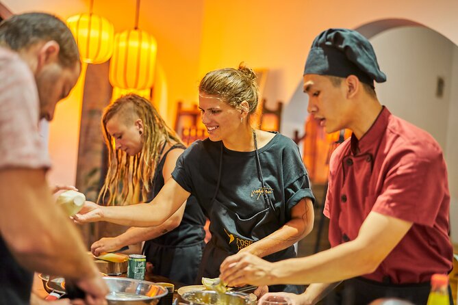 Rose Kitchen Hanoi: Market, Cooking & Culture Tour + Free PickUp - Cooking at the villa: your hands, your rhythm, their guidance