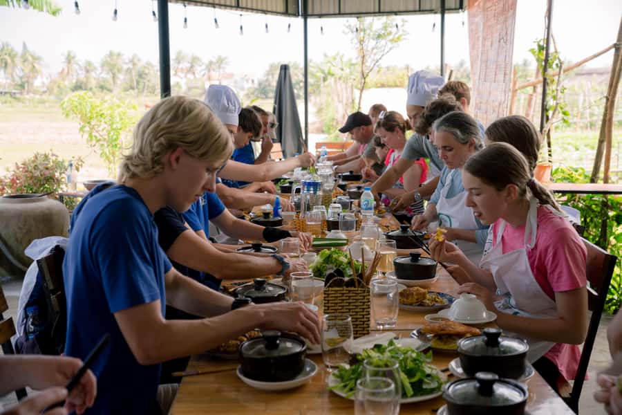 Rural Cycle, Market Tour, Basket Boat & Organic Farm Cooking - Vegan, gluten-free, and allergy-friendly without making it feel like a compromise