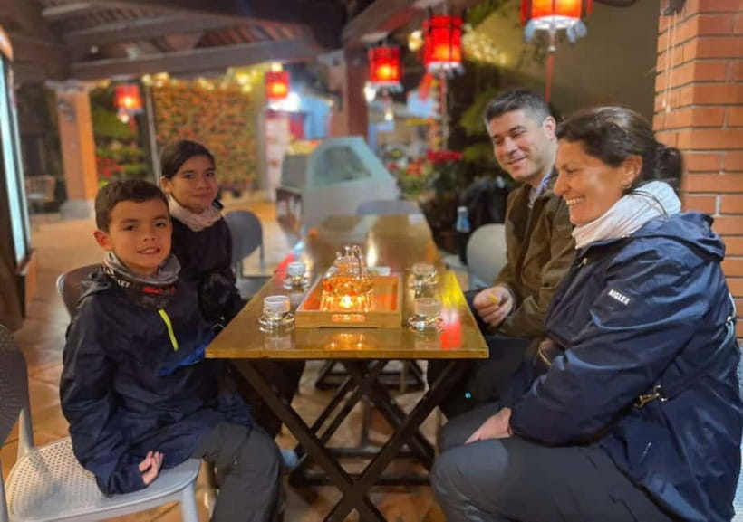 Sacred Nights at Bai Dinh Pagoda: A Spiritual Escape - Finishing strong at Chime Coffee with tea and herbal foot soak
