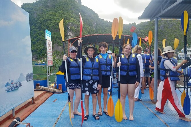 Sea Lion Luxury 5-Star Halong Day Cruise,Buffet Lunch,Shuttle Bus - The Guide Makes the Difference: English, Answers, and Photo Help